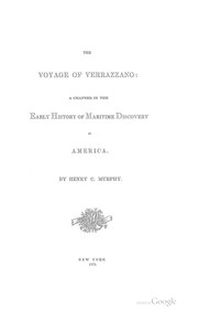 Cover of: The Voyage of Verrazzano: A Chapter in the Early History of Maritime Discovery in America