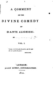 Cover of: A Comment on the Divine Comedy of Dante Alighieri