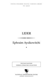 Cover of: Lider