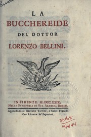 Cover of: La Bucchereide