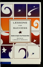 Cover of: Lessons for success by Lorraine A. DarConte