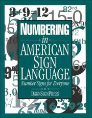 Cover of: Numbering in American Sign Language by 