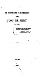 Cover of: Le tornoiement de l'Antéchrist