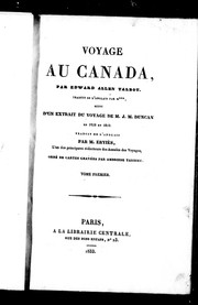 Cover of: Voyage au Canada by Edward Allen Talbot