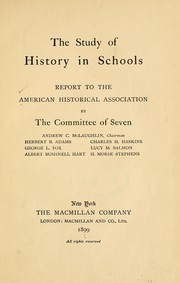 Cover of: The study of history in schools