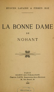 Cover of: La Bonne dame de Nohant