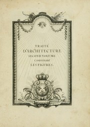 Cover of: Traité d'architecture