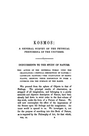 Cover of: Kosmos: A General Survey of Physical Phenomena of the Universe by Alexander von Humboldt