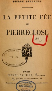 Cover of: Le Petite fée de Pierreclose