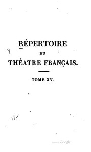 Cover of: Répertoire du Théâtre français ...