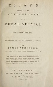 Cover of: Essays relating to agriculture and rural affairs