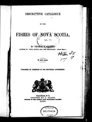 Cover of: Descriptive catalogue of the fishes of Nova Scotia