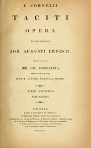 Cover of: C. Cornelii Taciti opera