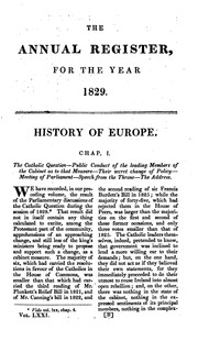 The Annual Register by Edmund Burke