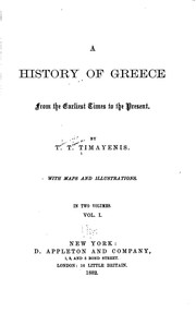 Cover of: A History of Greece from the Earliest Times to the Present