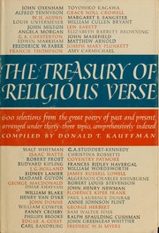 Cover of: The treasury of religious verse. by Donald T. Kauffman