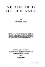 Cover of: At the door of the gate by Forrest Reid