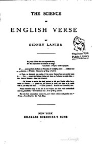 Cover of: The science of English verse
