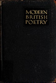 Cover of: Modern British poetry by Louis Untermeyer