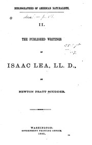 The published writings of Isaac Lea, LL. D by Newton Pratt Scudder