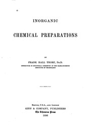 Cover of: Inorganic chemical preparations