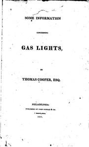 Cover of: Some information concerning gas lights