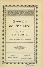 Joseph de Maistre