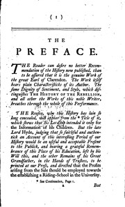 Cover of: The Life of Edward Earl of Clarendon: ... Containing, (I. An Account of the ...