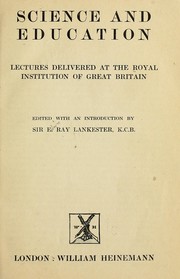 Cover of: Science and education by Royal Institution of Great Britain