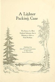 Cover of: A lighter packing case | Atlas plywood corporation