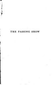 Cover of: The Passing Show: Five Modern Plays in Verse