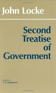 Cover of: Second treatise of government by John Locke