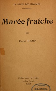 Cover of: La peine des hommes by Pierre Hamp