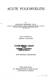 Cover of: Acute poliomyelitis by George Draper