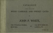 Cover of: Catalogue of Old English Wood Carriage and Wicket Gates