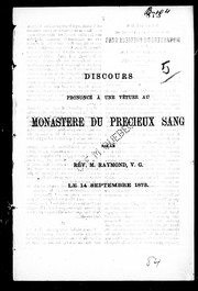 Cover of: Discours prononcé à une vêture au Monastère du précieux sang