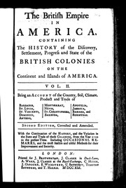 Cover of: The British Empire in America by Mr. Oldmixon