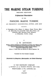 Cover of: The Marine Steam Turbine (second Edition).