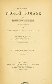 Cover of: Prodromul florei române by D. Brândza