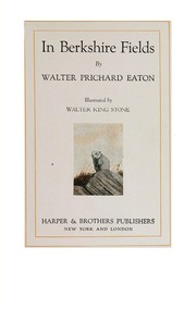 In Berkshire fields by Eaton, Walter Prichard