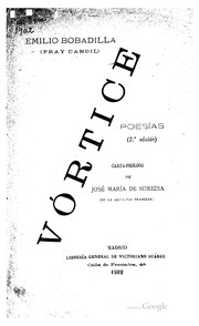 Cover of: Vórtice by Emilio Bobadilla