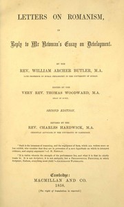 Cover of: Letters on Romanism: in reply to Mr. Newman's Essay on development