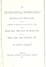 Cover of: The Stanleys of Knowsley
