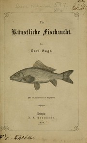 Cover of: Die Künstliche Fischzucht