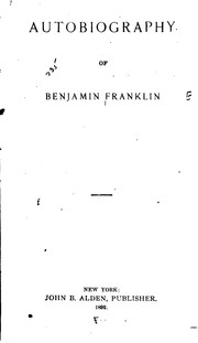 Cover of: Autobiography of Benjamin Franklin by Benjamin Franklin