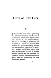 Cover of: Lives of Two Cats: From the French of Pierre Loti [pseud.] Translation