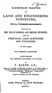 Cover of: Elementary Treatise on Land and Engineering Surveying: With All the Modern ...