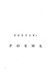 Cover of: Poems by Mr. Potter