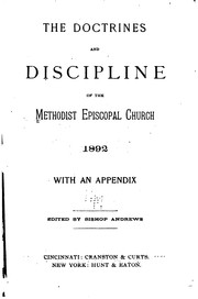 Cover of: The Doctrines and Discipline of the Methodist Episcopal Church: With an Appendix