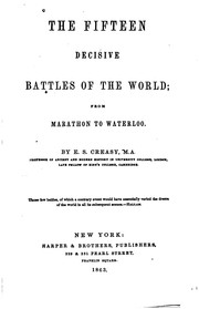Cover of: The Fifteen Decisive Battles of the World: From Marathon to Waterloo